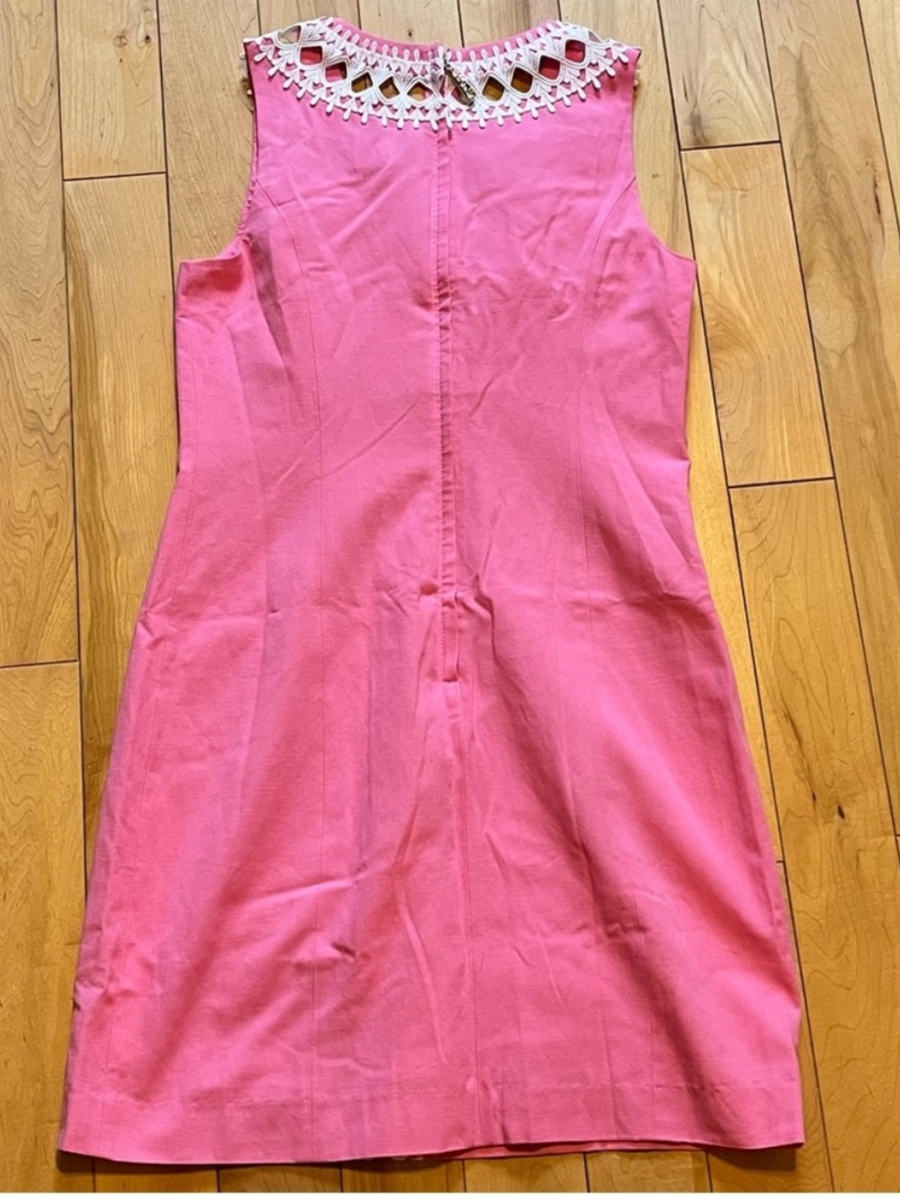 NWT Lilly Pulitzer Mila Shift Dress in Pink & White size four (4) - Picture 8 of 12